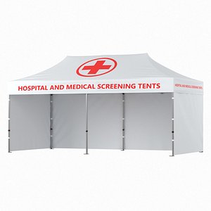 Medical Tent 20 x 10 3D model