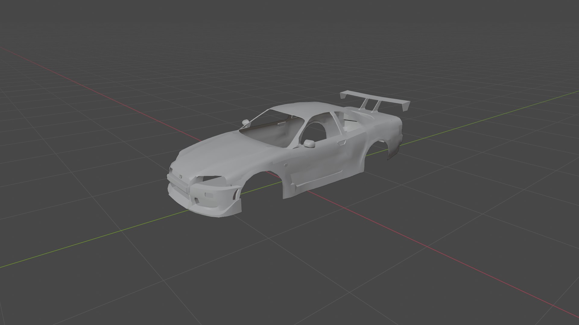 Nissan GTR34 Body Low Detail 3D model - TurboSquid 2110600