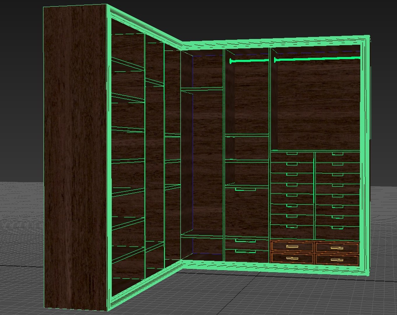 3d Model Dress Closet