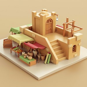 Arab Market 01 3D