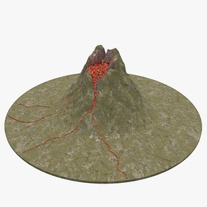 volcano lava model