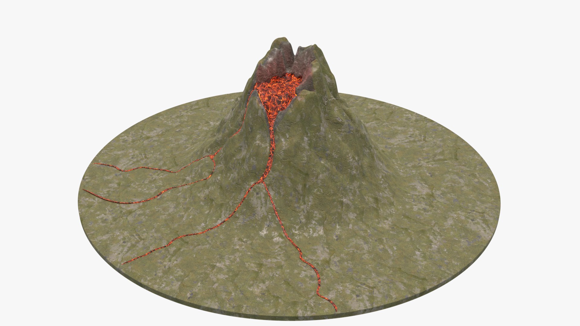 Volcano lava model - TurboSquid 1700880