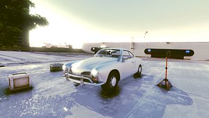 3D Volkswagen Karmann Ghia with Engine Sounds model