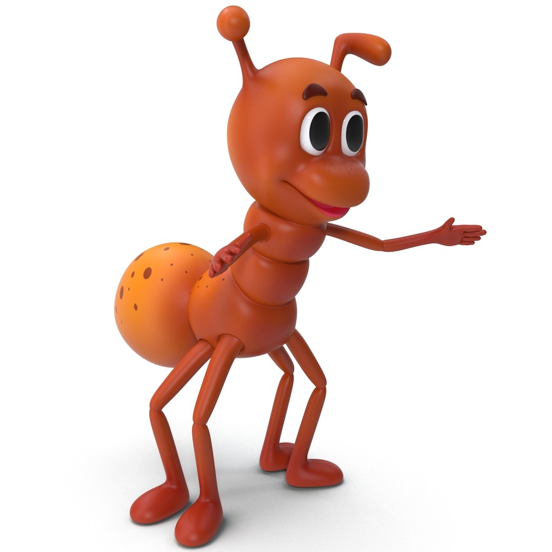 Ant Cartoon 3d Model