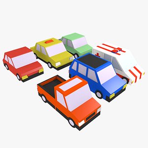 cartoon cars 3D
