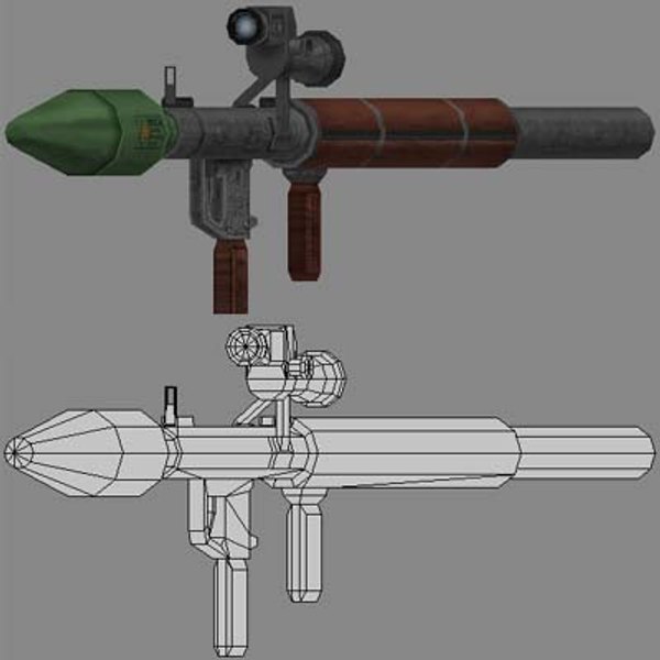 modelo 3d pistola rpg - TurboSquid 244191