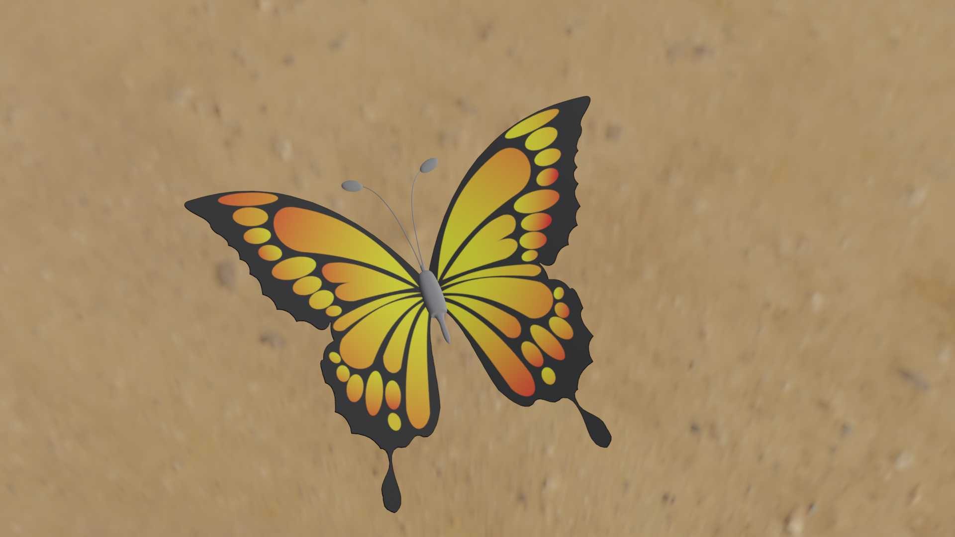 Butterfly model https://p.turbosquid.com/ts-thumb/65/fX8Rev/0O/0048/jpg/1647117668/1920x1080/fit_q87/4415faf484437909da672ef0ba93f033dd287c88/0048.jpg