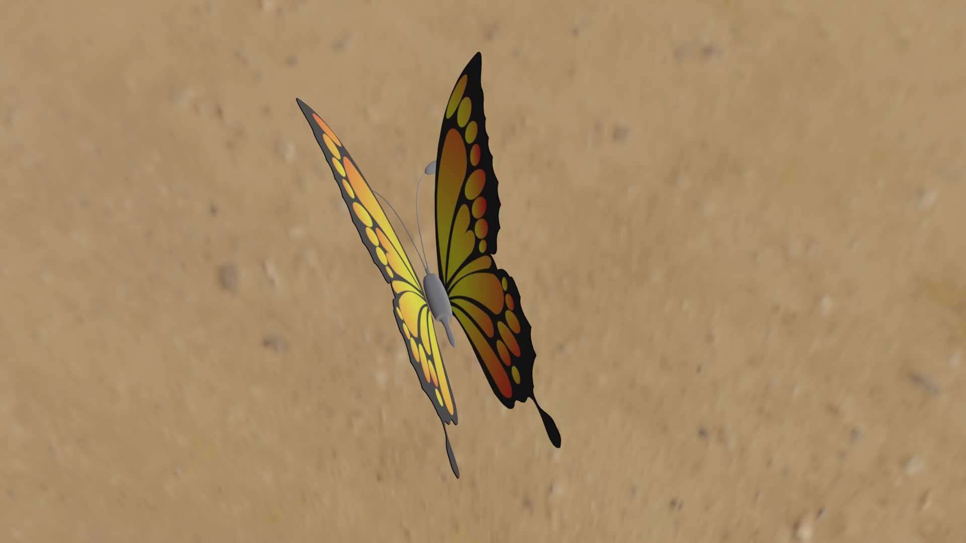 Butterfly model https://p.turbosquid.com/ts-thumb/65/fX8Rev/1C/0003/jpg/1647117639/1920x1080/fit_q87/a2d804d7f4f7d6e3bf0f3bfc5639637a932e95ba/0003.jpg
