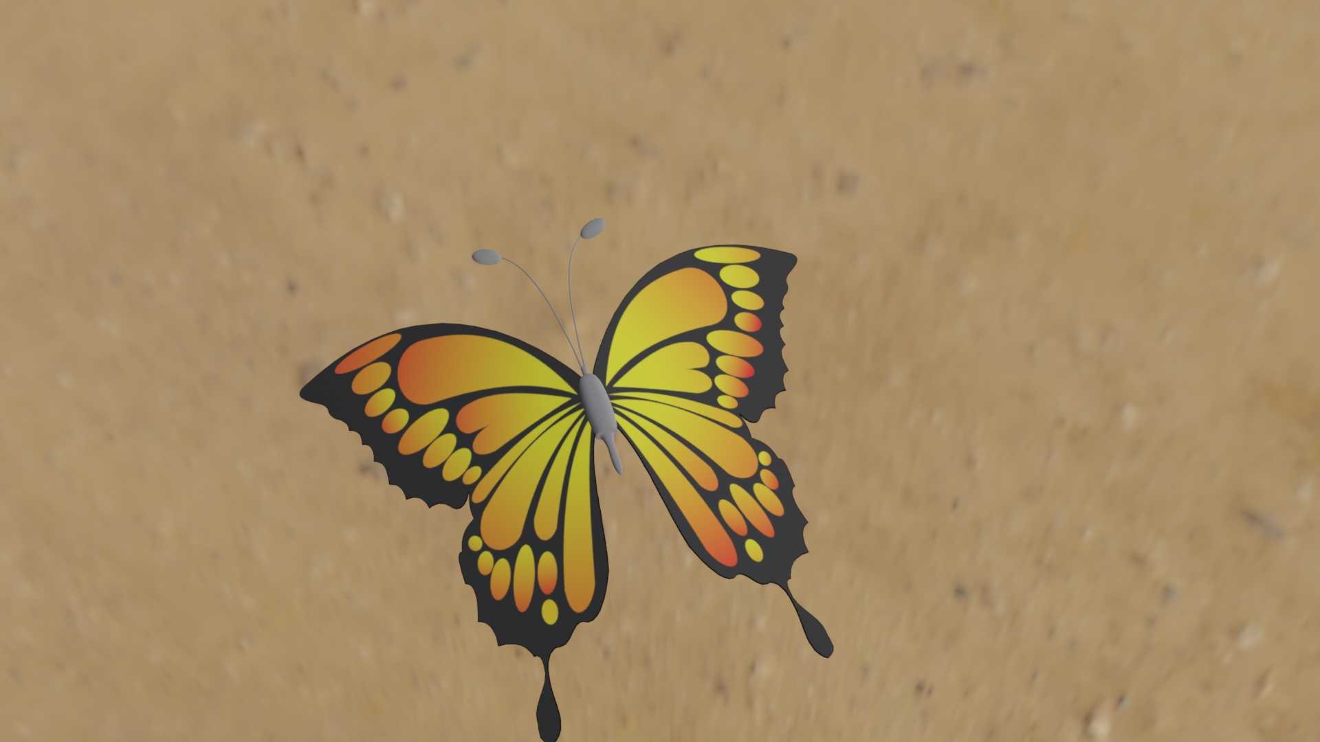 Butterfly model https://p.turbosquid.com/ts-thumb/65/fX8Rev/B0/0043/jpg/1647117667/1920x1080/fit_q87/935977e161549c1308146ef515139140166b7d04/0043.jpg