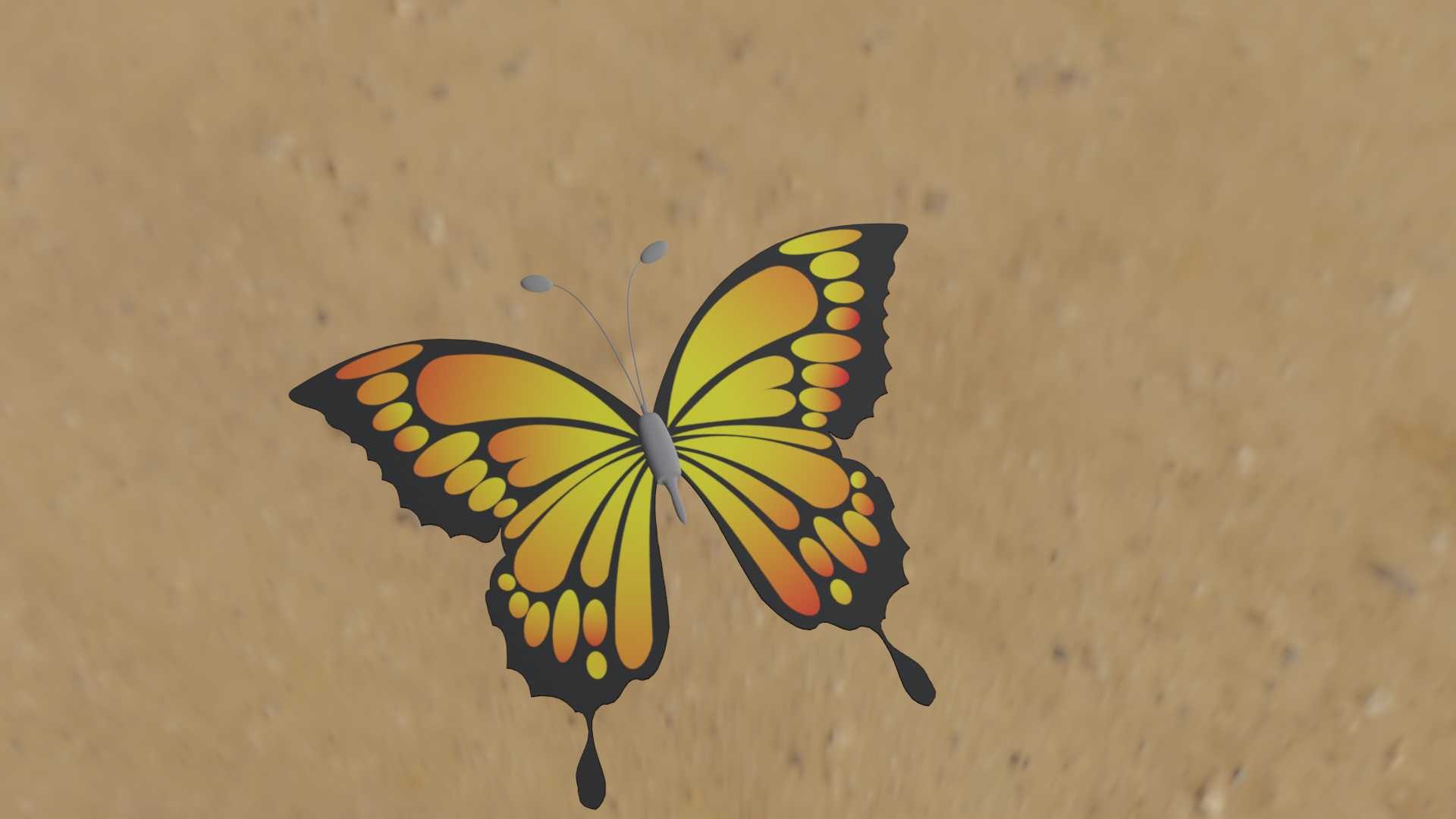 Butterfly model https://p.turbosquid.com/ts-thumb/65/fX8Rev/Qw/0045/jpg/1647117668/1920x1080/fit_q87/16f2f610950a2df3350c0f35d6a0574819ad08c1/0045.jpg