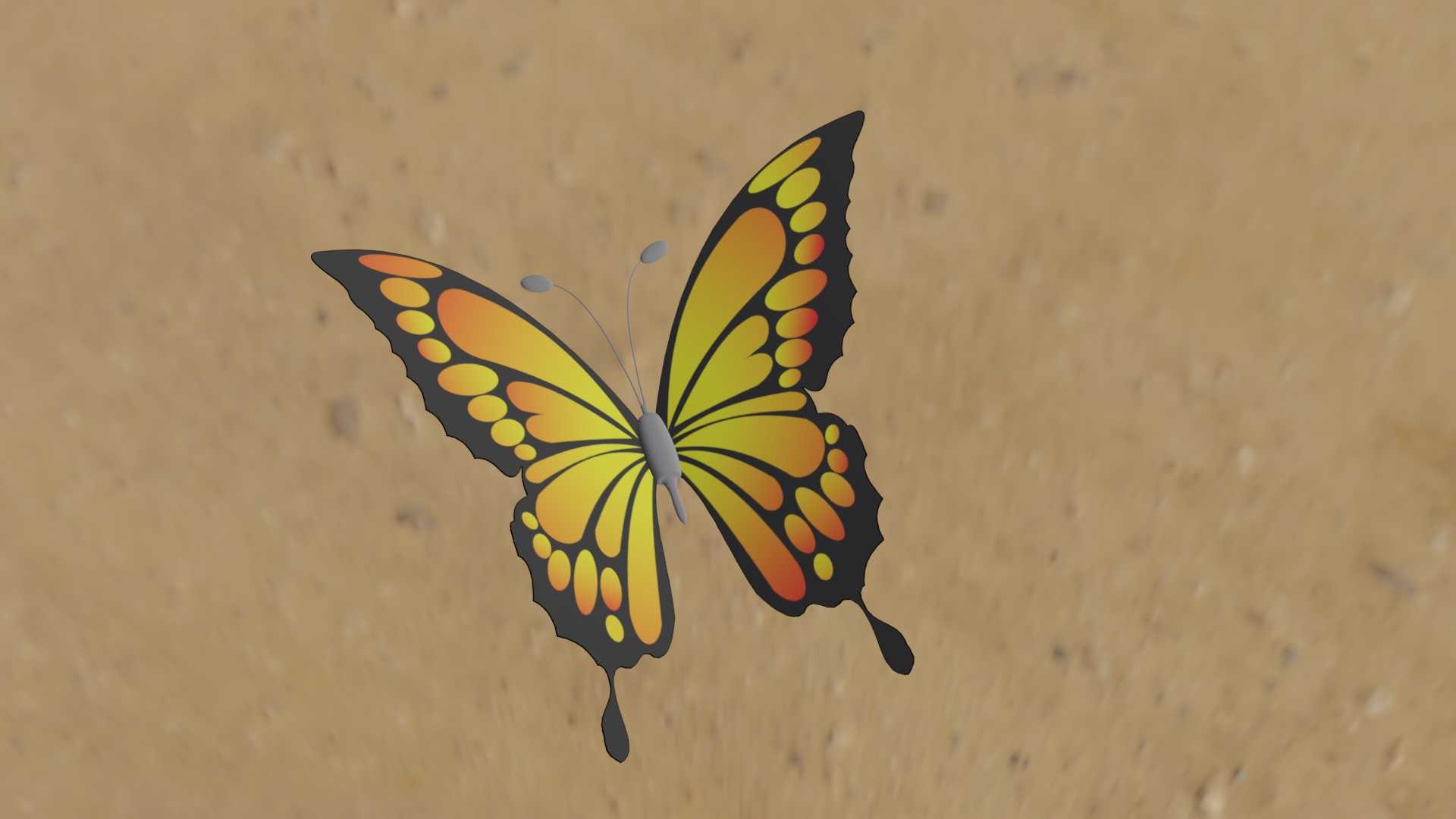 Butterfly model https://p.turbosquid.com/ts-thumb/65/fX8Rev/jV/0010/jpg/1647117642/1920x1080/fit_q87/accdd03288096c78617fff909e74ce5c5b7110d3/0010.jpg