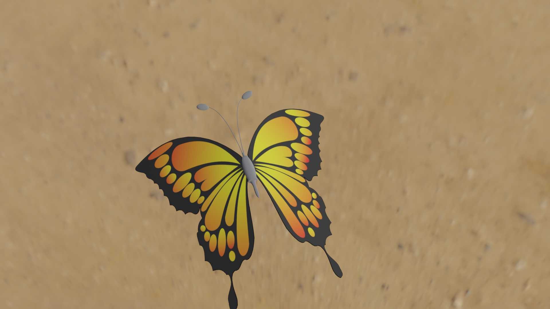 Butterfly model https://p.turbosquid.com/ts-thumb/65/fX8Rev/lr/0018/jpg/1647117649/1920x1080/fit_q87/6c082ea2f7b356a7e9821beeb87a659a32c6baf5/0018.jpg