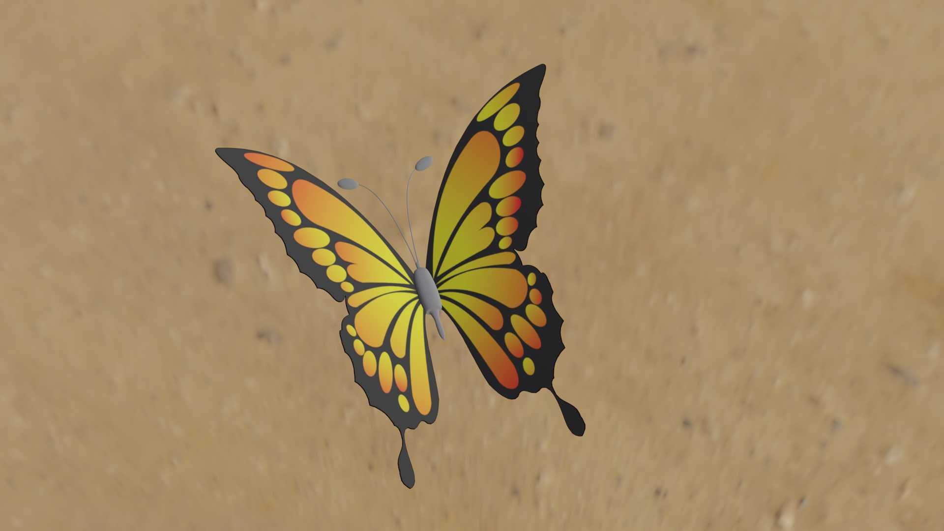 Butterfly model https://p.turbosquid.com/ts-thumb/65/fX8Rev/mU/0051/jpg/1647117675/1920x1080/fit_q87/9e74340927d1f7059c65ee32c0f2f6cb6795799d/0051.jpg