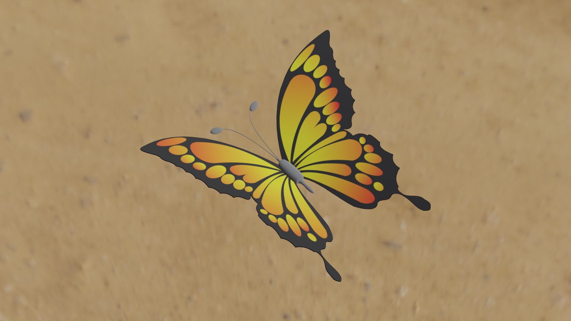 Butterfly model https://p.turbosquid.com/ts-thumb/65/fX8Rev/ro/1/jpg/1647117614/1920x1080/fit_q87/949f1c4028420d426594362905770649328dc60d/1.jpg