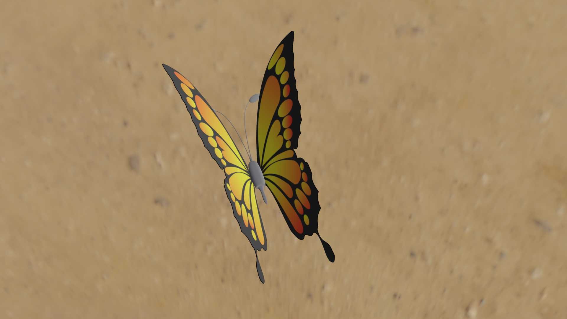 Butterfly model https://p.turbosquid.com/ts-thumb/65/fX8Rev/s3/0005/jpg/1647117639/1920x1080/fit_q87/f07607d8c08bb23361b5bb2f84247322eccfef2f/0005.jpg