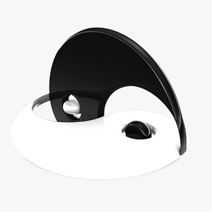 yin yang symbol 3D model