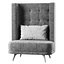 Velour restaurant high back chair KL015B
