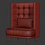 Velour restaurant high back chair KL015B