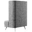 Velour restaurant high back chair KL015B