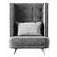 Velour restaurant high back chair KL015B