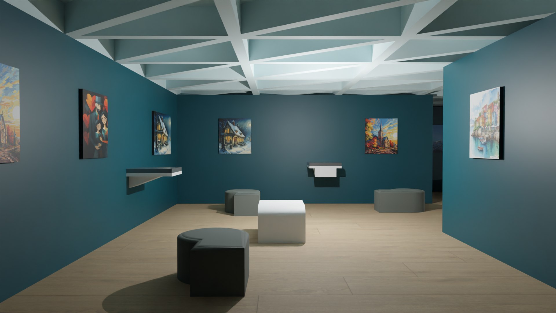 3D Art Gallery - TurboSquid 2157443