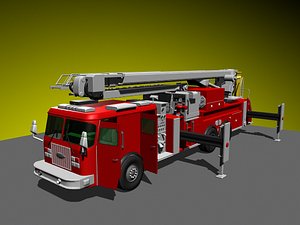 grape vine firetruck 3d model