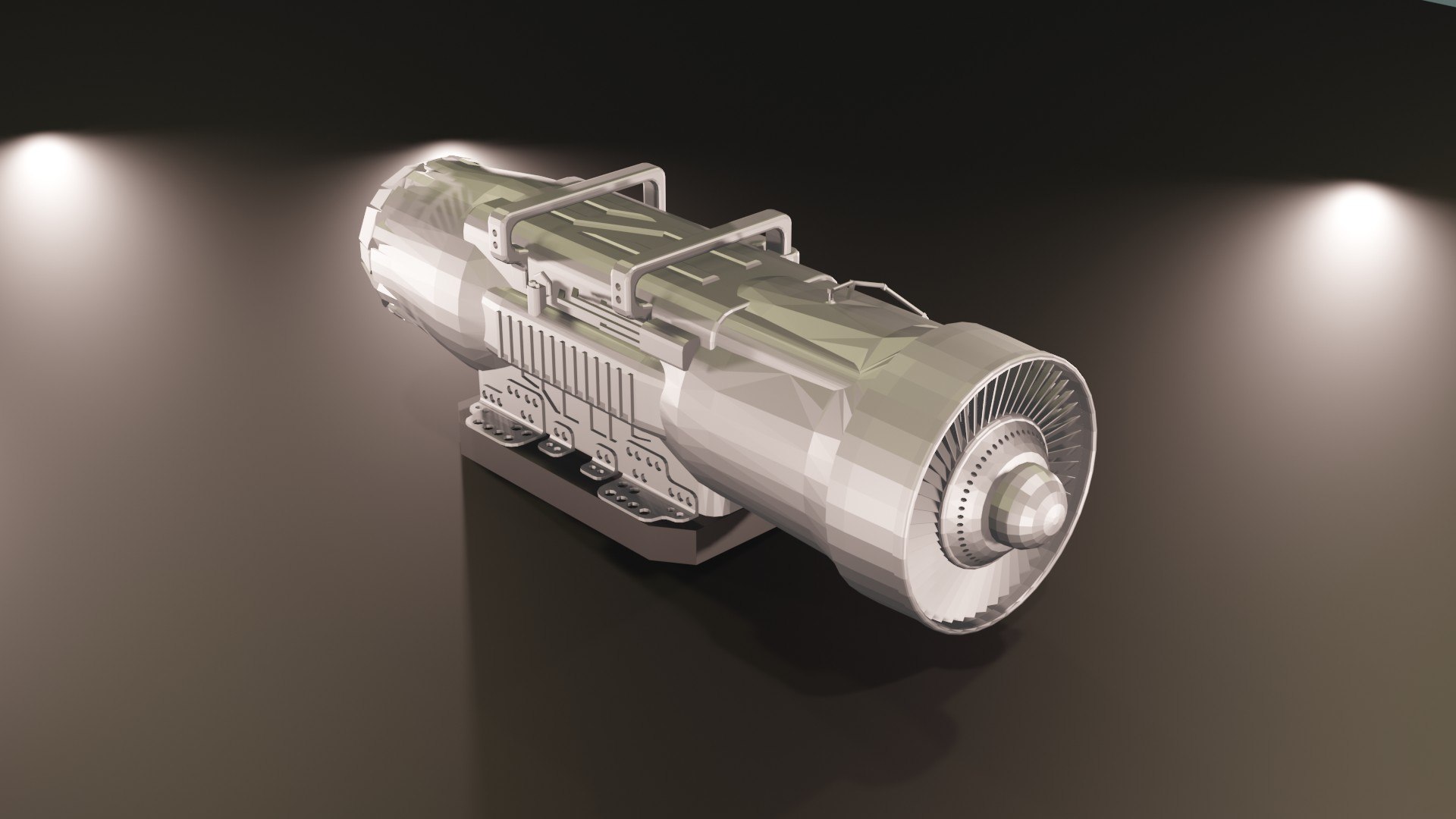 3D Jet Engine Model - TurboSquid 1873740