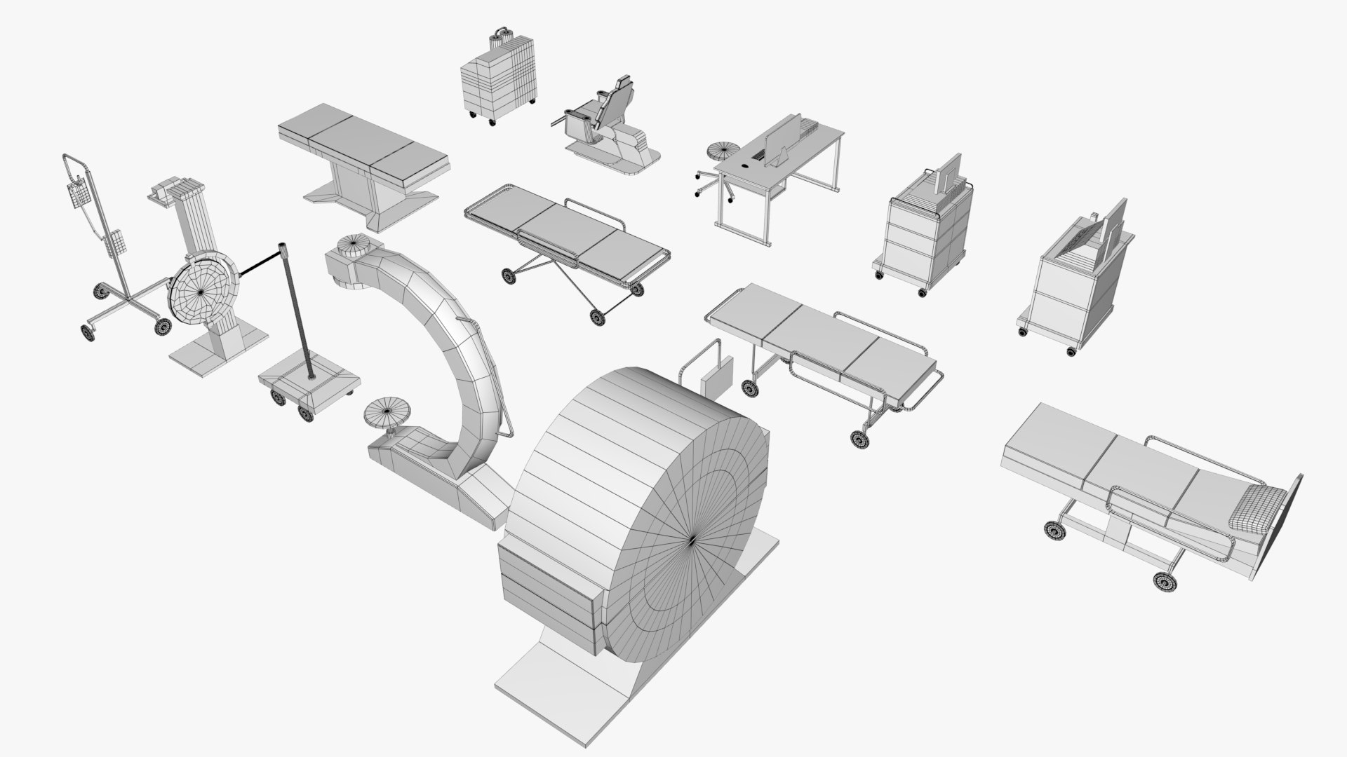 3D Hospital Object Set - TurboSquid 1898298
