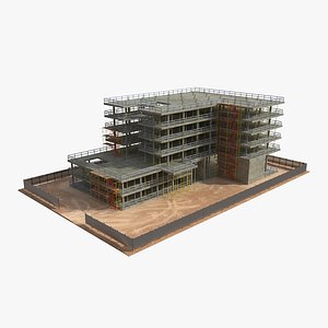 3d building construction model