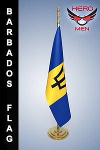 barbados flag 3ds