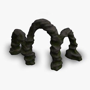 3D model Triple Arch - Moss 1