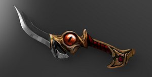 dragon eye dagger 3d model