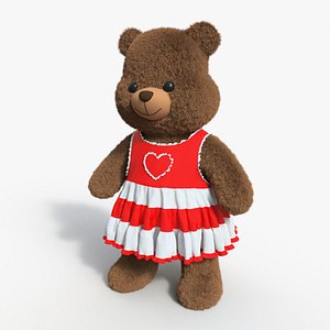 Bear Toy Brown 09