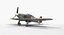 hawker hurricane weathered rigged 3d model