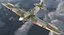 hawker hurricane weathered rigged 3d model
