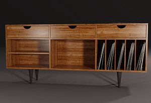 3D realistic vintage furniture