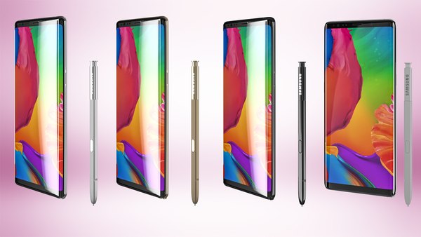 3D realistic galaxy note 8 - TurboSquid 1190416