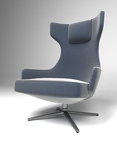 vitra antonio citterio lounge chairs 3D model