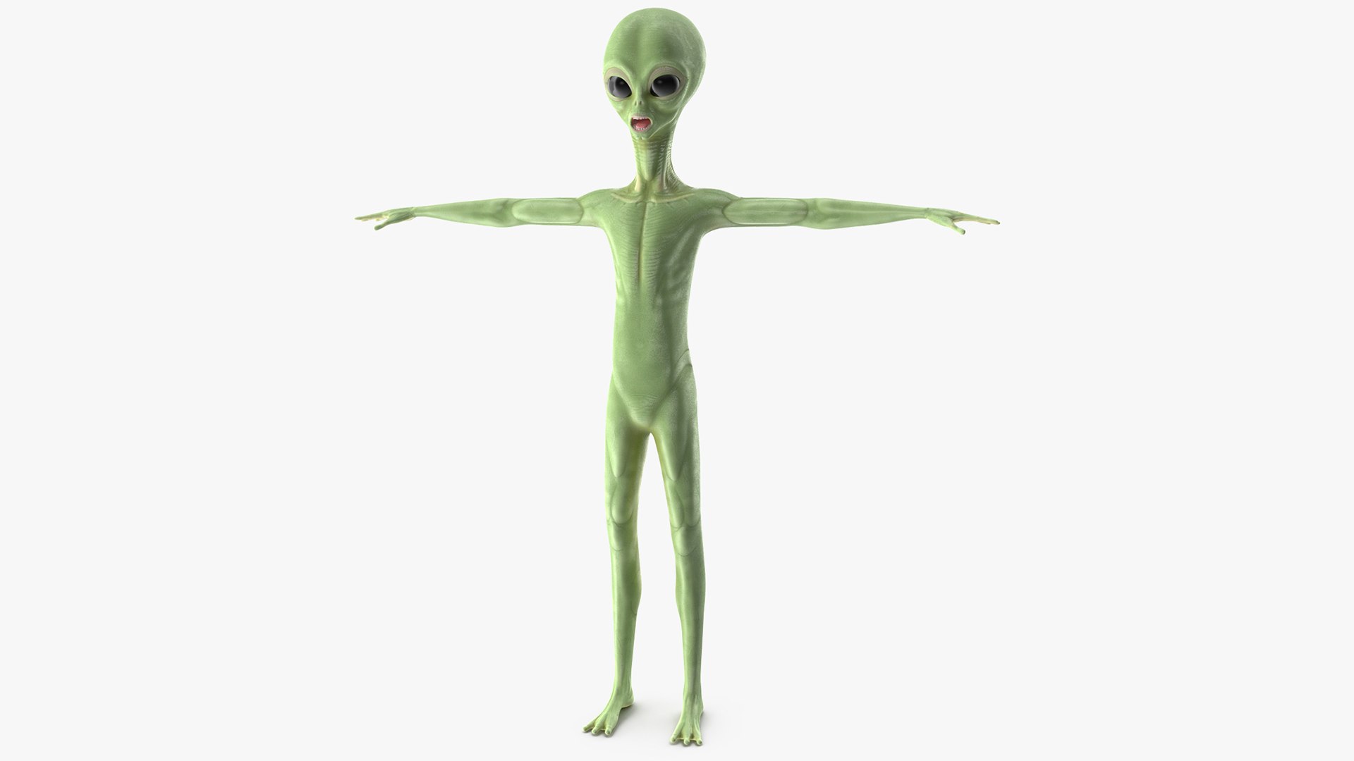 Cartoon Alien 3D model preview