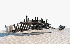 3d boat wreck
