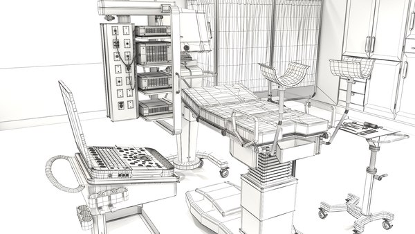 3d model gynecological room