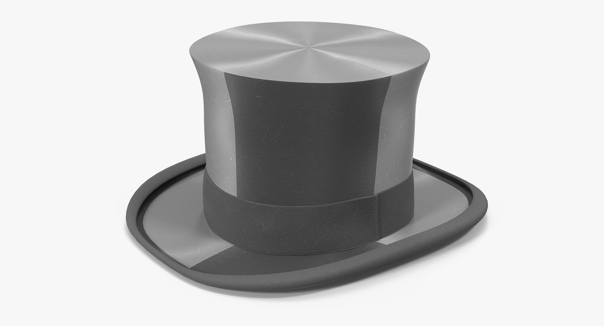 Hight Top Hat 3D model preview