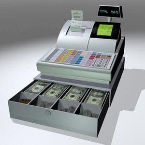 cash register 3d model