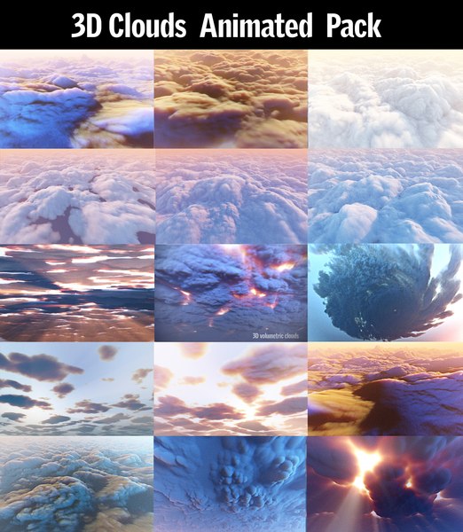 clouds pack 15 3D