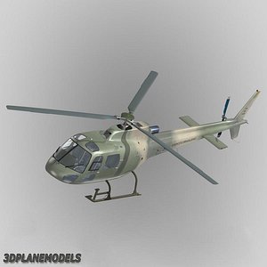 eurocopter brazil army 350 3d obj