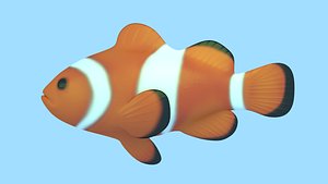 3D model fish clownfish