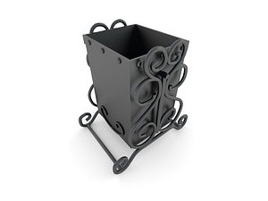 Iron Trash Can