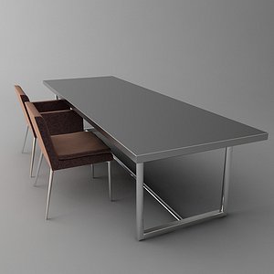 Contemporary Conference Table & Chairs