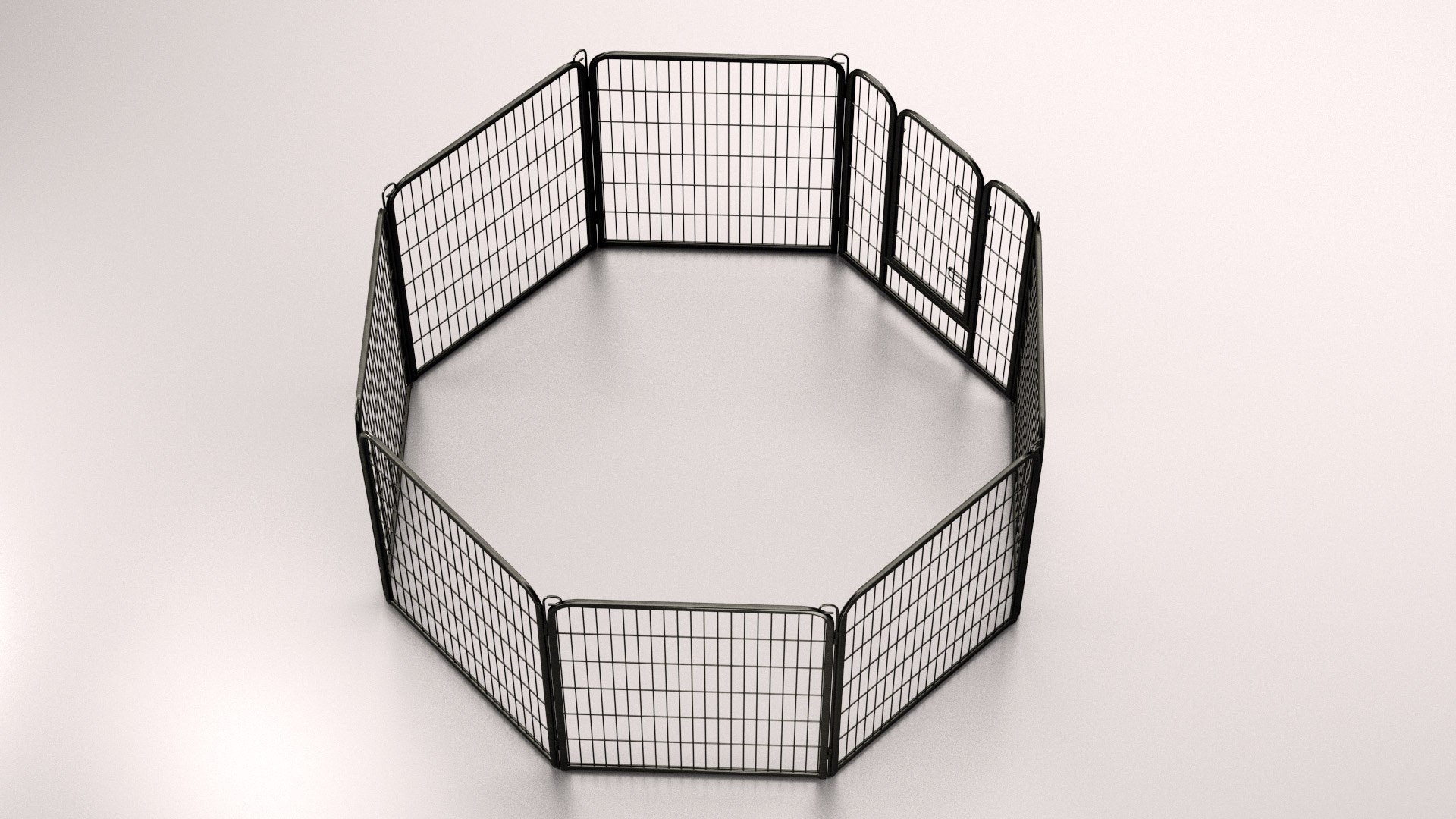 Octagonal Playpen for Dogs 3D model TurboSquid 2003429