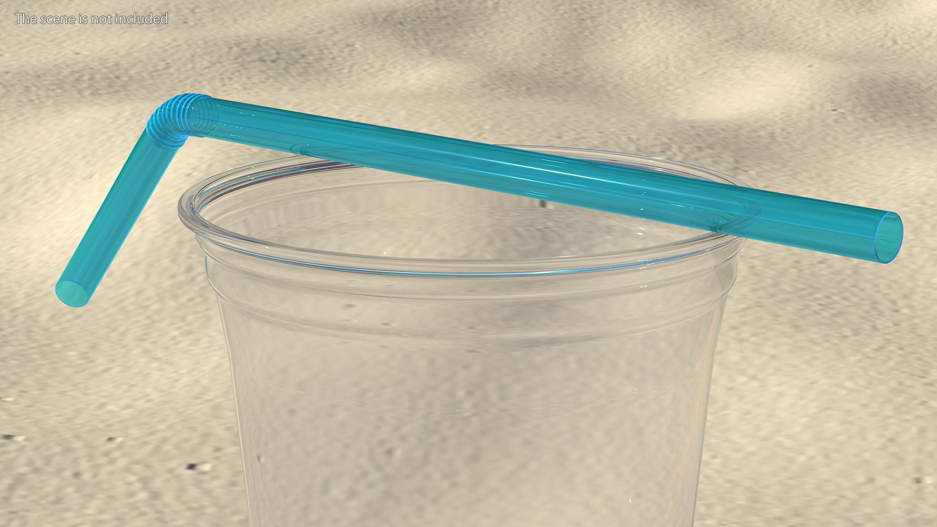 Flexible Plastic Straw Model TurboSquid 1799615